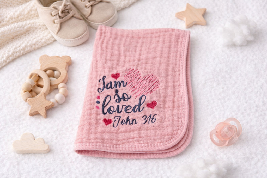 Burpcloth I am loved