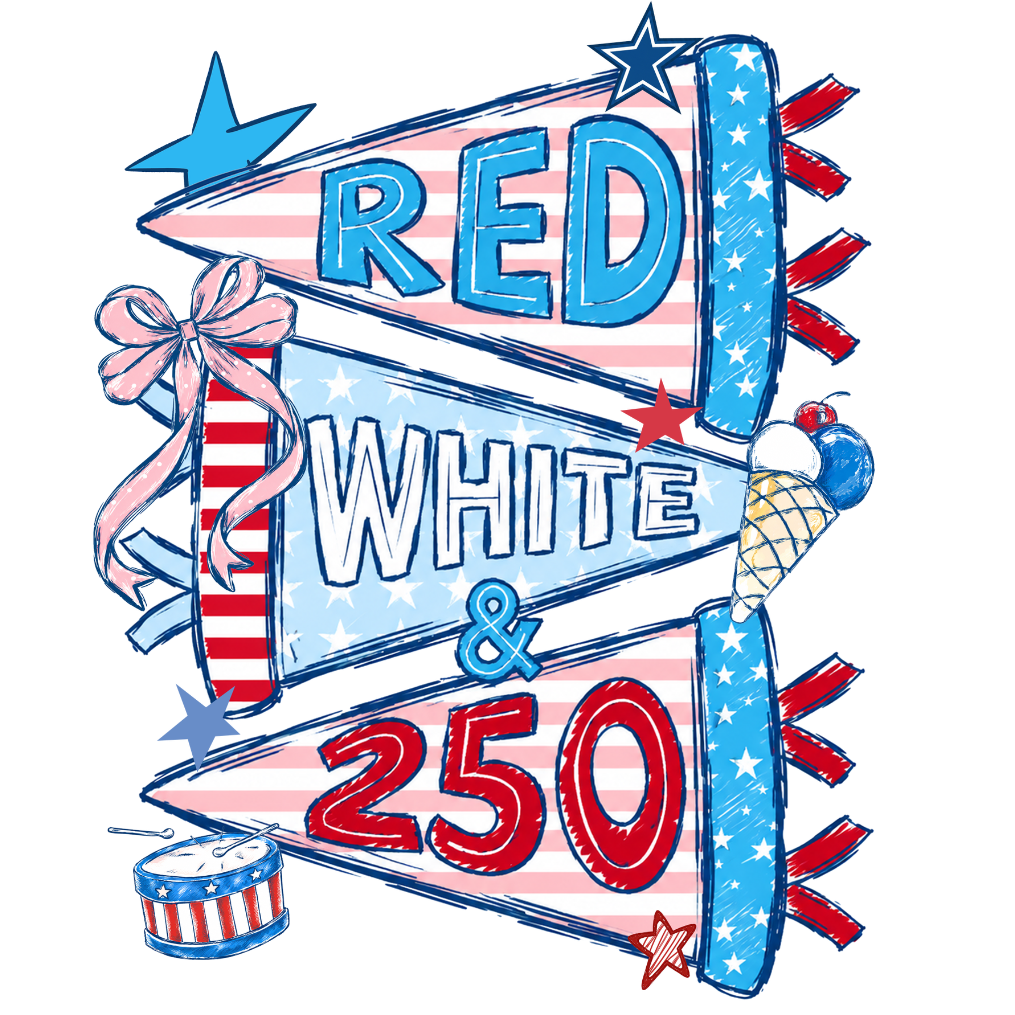 Red White and 250